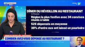 Dîner du Réveillon / Provence. Combien avez-vous dépensé au restaurant ?