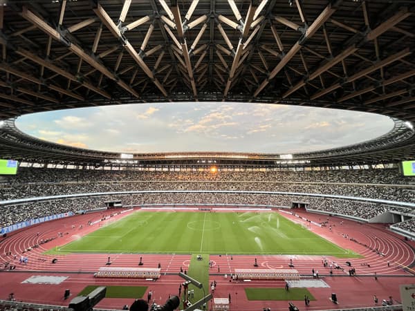 Le stade national du Japon avant l'amical du PSG