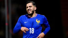 Rayan Cherki, le 21 mars 2025 avec les Bleuets