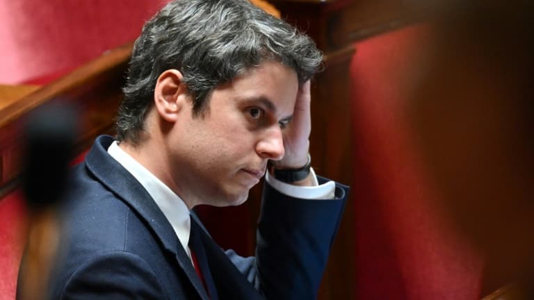 Gabriel Attal à l'Assemblée nationale, le 3 avril 2024