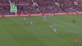 Le hors-jeu de Marcus Rashford sur le but de Bruno Fernandes lors du match Manchester United-Manchester City, le 14 janvier 2023