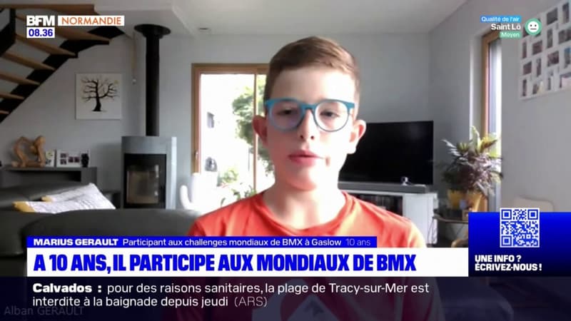 Licencié à Flers, Marius, âgé de 10 ans, va participer aux Mondiaux de BMX