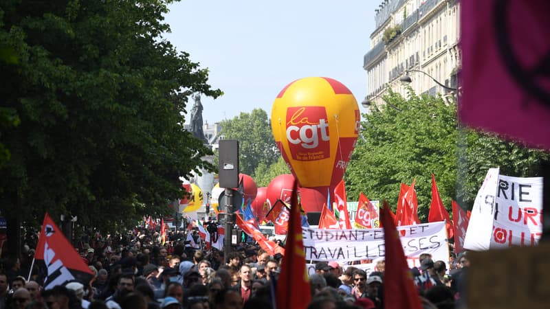 Le cortège parisien de la manifestation du 1er-Mai est parti de place de la République.