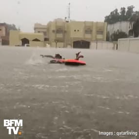 Au Qatar, il est tombé près d’une année de pluie en une journée