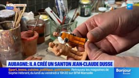 Aubagne : un santon à l'effigie de Jean-Claude Dusse