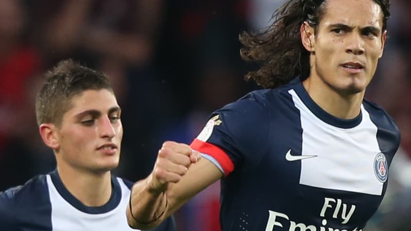 Edinson Cavani et Marco Verratti