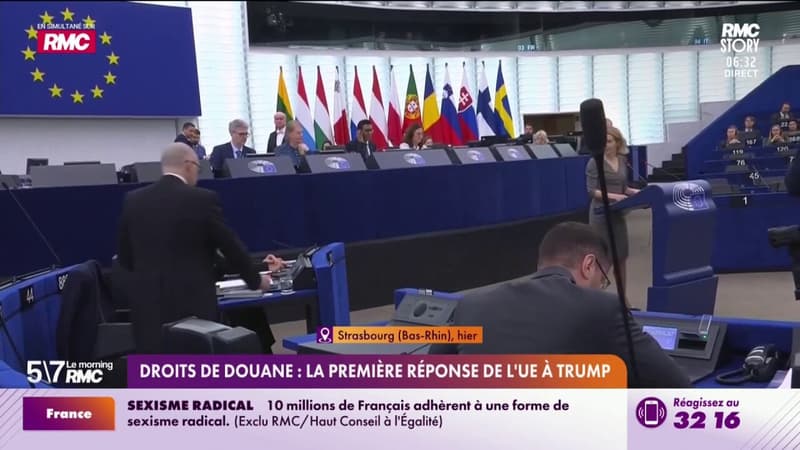 Droits de douane : la première réponse de l'UE à Trump