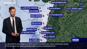 Météo Alsace: des averses ce jeudi avec quelques éclaircies dans la journée, jusqu'à 16°C à Colmar