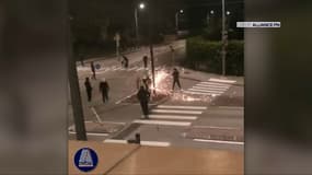 Un mât de vidéoprotection a été détruit à Oyonnax dans l'Ain. 