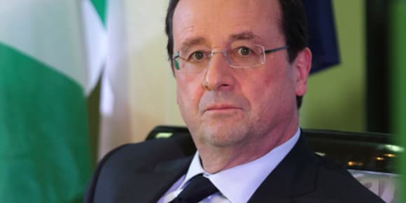 François Hollande au Nigeria, le 27 février 2014.