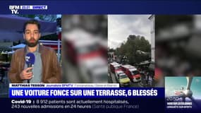Fontainebleau: pour un témoin, "c'était une scène de guerre", après qu'une conductrice a foncé dans deux terrasses