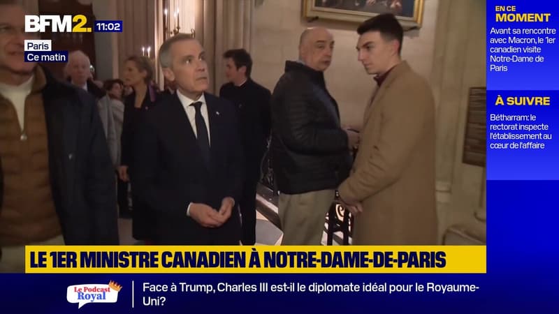 En visite à Paris, le nouveau Premier ministre canadien s'est rendu dans la cathédrale Notre-Dame