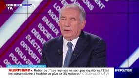 François Bayrou, président du Modem, sur la réforme des retraites: "L'État subventionne les régimes à hauteur de 30 milliards d'euros"