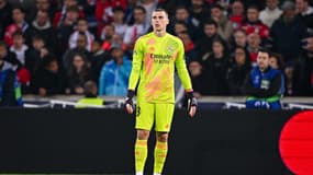 Andriy Lunin lors de Lille-Real Madrid, le 2 octobre 2024.