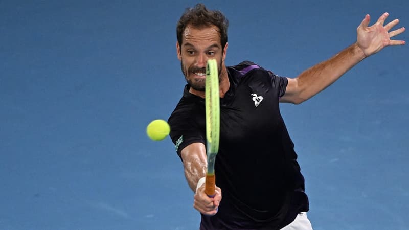 Richard Gasquet, le 16 janvier 2024, sur la Rod Laver Arena, à Melbourne.