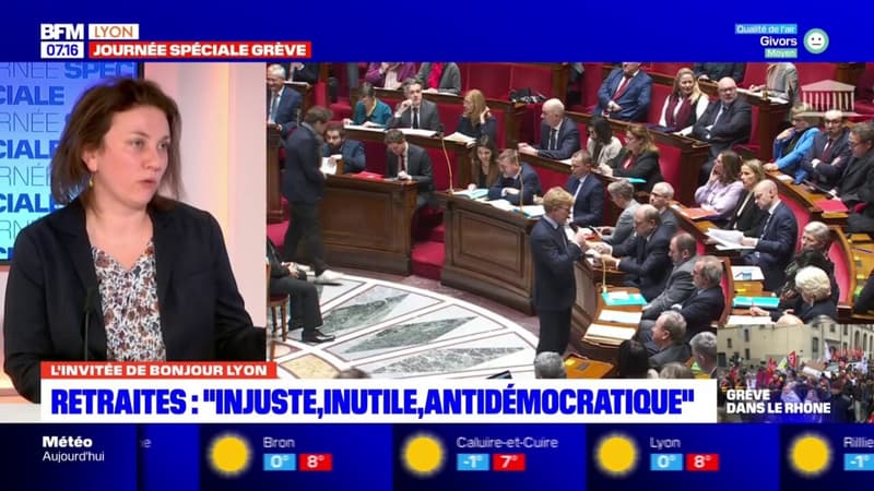 Retraites: une réforme "injuste" et "inutile" selon Aurélie Gries