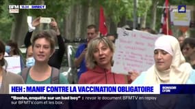 HEH : une centaine de manifestants contre la vaccination obligatoire