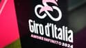Illustration du Tour d'Italie avec le logo du Giro 2024