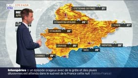 Météo Côte d’Azur: un temps très orageux avec des averses dans la matinée de mercredi
