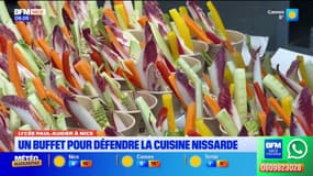 Lycée Paul-Augier à Nice : un buffet pour défendre la cuisine nissarde