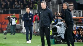 Michel Der Zakarian lors de la défaite de Montpellier face au PSG (2-6, L1), le 17 mars 2023