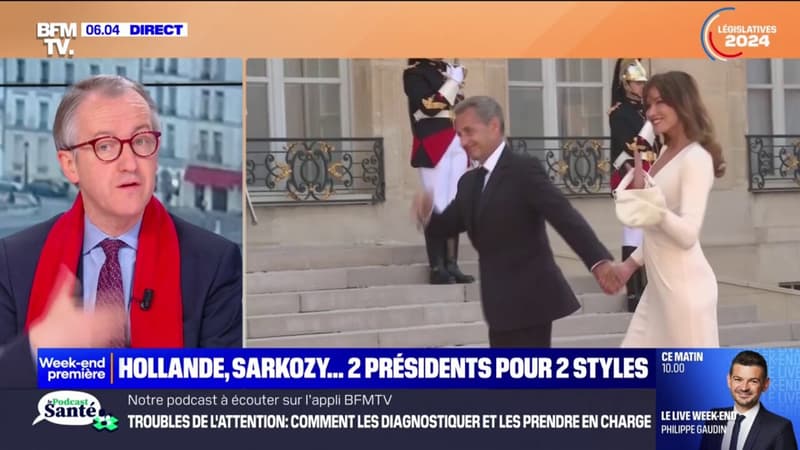 Regarder la vidéo Nicolas Sarkozy, François Hollande… Deux présidents pour deux prises de position très différentes sur ces législatives