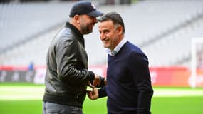 Christophe Galtier et Gérard Lopez en 2019