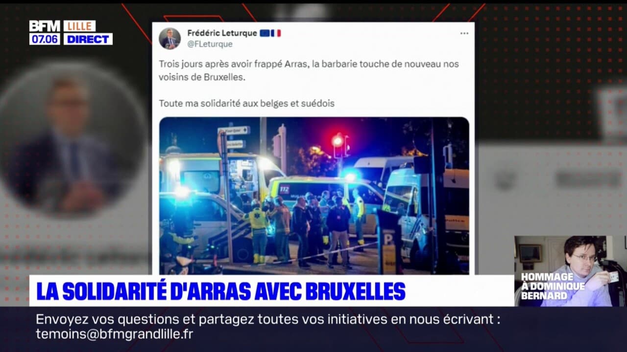 Attaque terroriste en Belgique la solidarité d'Arras envers Bruxelles