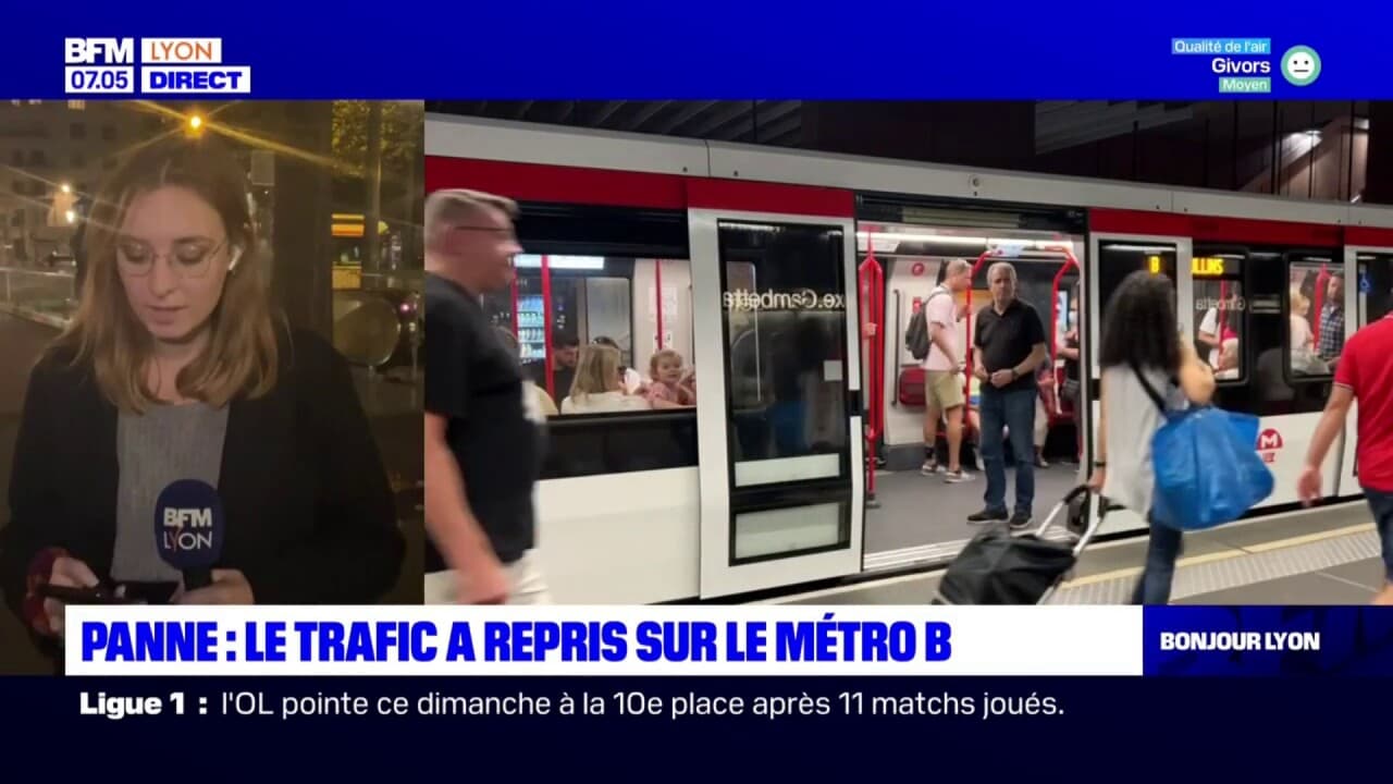 Lyon: Le Trafic Reprend Sur Le Métro B