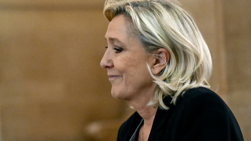 "Pas au courant": mise en difficulté lors du procès en appel du RN, Marine Le Pen nie les faits en bloc