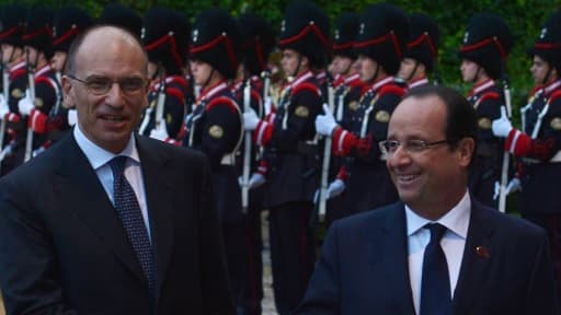 François Hollande et Enrico Letta plaident pour "réorienter l'Europe de l'austérité vers la croissance".
