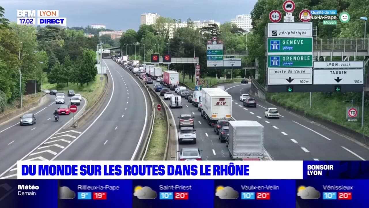 Weekend de l'Ascension du monde sur les routes dans le Rhône