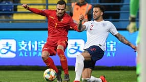 Le Monténégro face à l'Angleterre