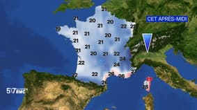 Des averses orageuses balayent le pays, avec des températures comprises entre 17°C et 29°C