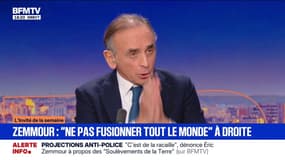 Pour Éric Zemmour, président du parti Reconquête!, "il y a un sujet majeur entre le RN, LR et Reconquête, c'est l'arrêt de l'immigration"