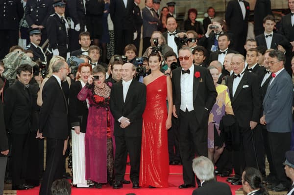 L'équipe de "Grosse fatigue" au Festival de Cannes 1994