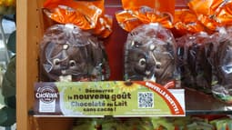 Des moulages en "Choviva" vendus dans la boutique attenante à l'usine Abtey, en février 2025.