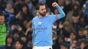 Bernardo Silva avec Manchester City en avril 2023