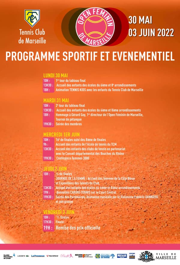 Programme Sportif et évènementiel 