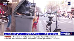 Paris: les poubelles s'accumulent à nouveau 