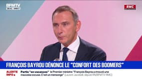 "Ce sont des gens qui n'ont pas volé leur argent": Laurent Jacobelli (RN) évoque la déclaration de François Bayrou sur le "confort des boomers"