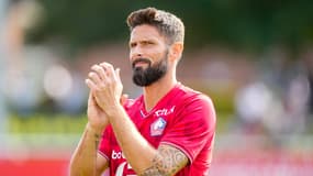 Olivier Giroud marque son premier but avec Lille contre Venise, le 6 août 2025