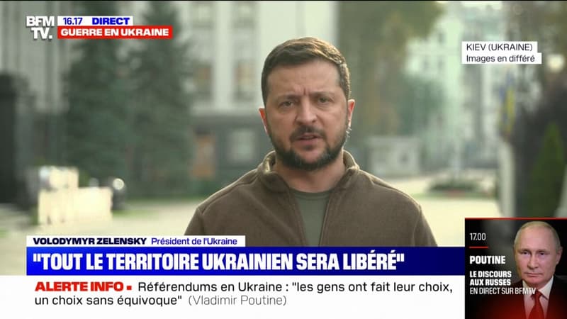 Annexions russes en Ukraine: Volodymyr Zelensky dénonce une 