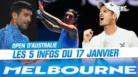 Open d'Australie : Garcia, chaleur, Murray... Les infos du 17 janvier