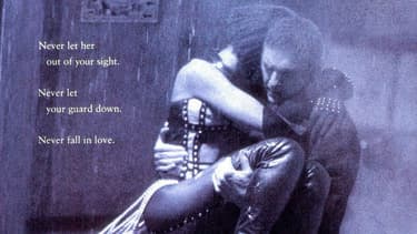 Affiche de Bodyguard avec Kevin Costner et Whitney Houston
