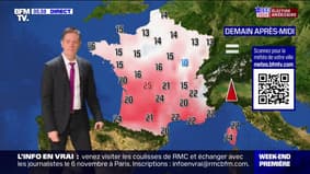 Un ciel voilé sur le nord de la France et du soleil dans le Sud, avec des températures comprises entre 12°C et 23°C... La météo de ce samedi 2 novembre 