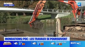 Inondations dans le Pas-de-Calais: les travaux se poursuivent