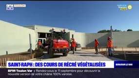 Var: deux cours de récréations végétalisées dans l'été à Saint-Raphaël