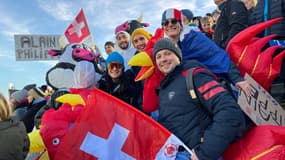 Les supporteurs français présents aux Mondiaux de biathlon, le 13/02/2024