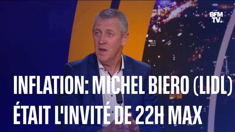 Inflation: Michel Biero (Lidl) était l'invité de 22H Max